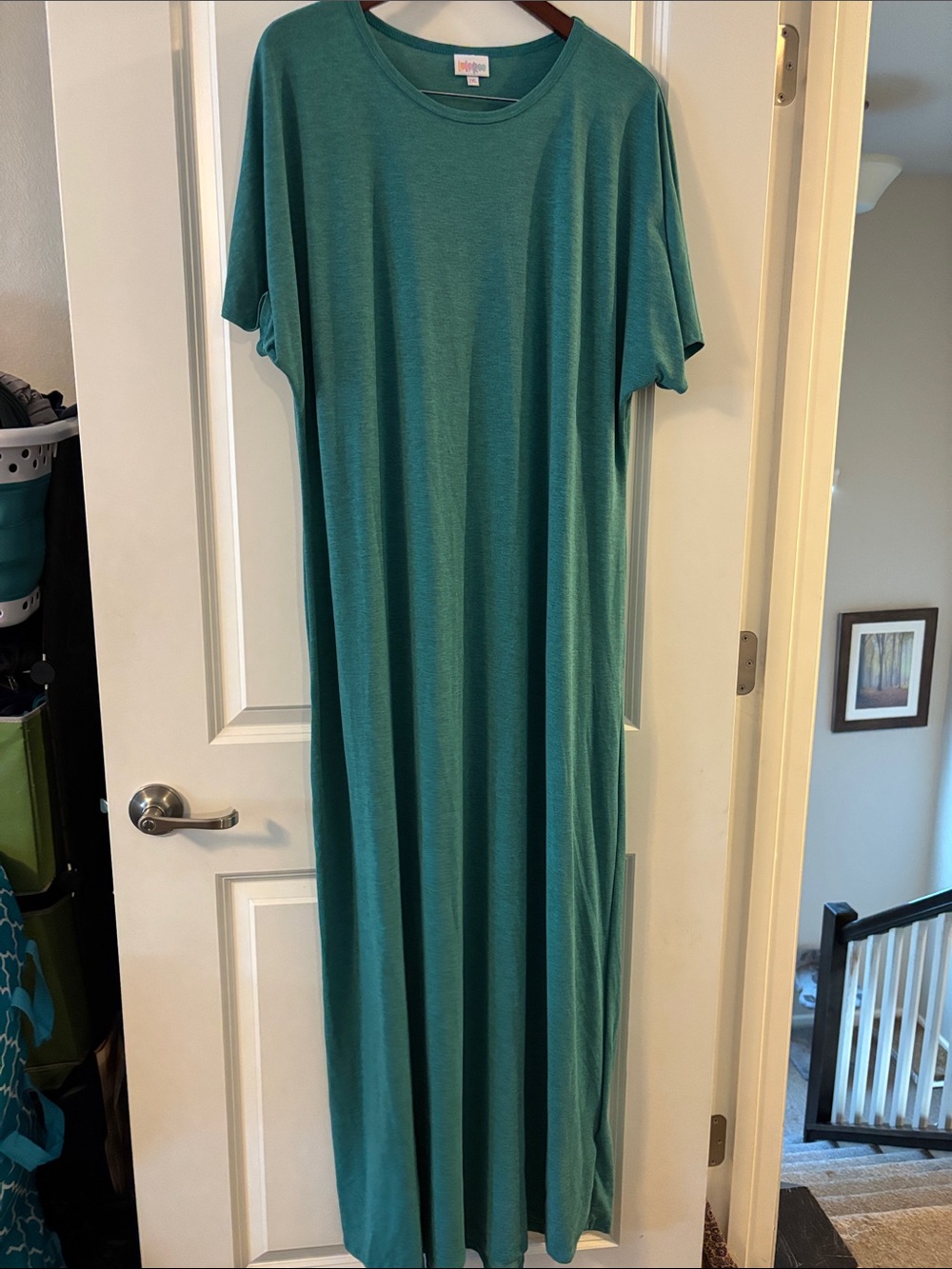 LuLaRoe Maria Dress Teal Green